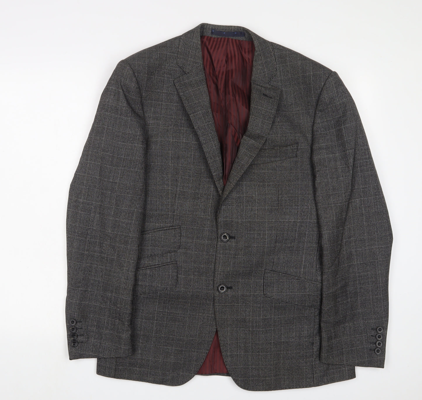 Marks and Spencer Mens Grey Wool Jacket Suit Jacket Size 38 Regular