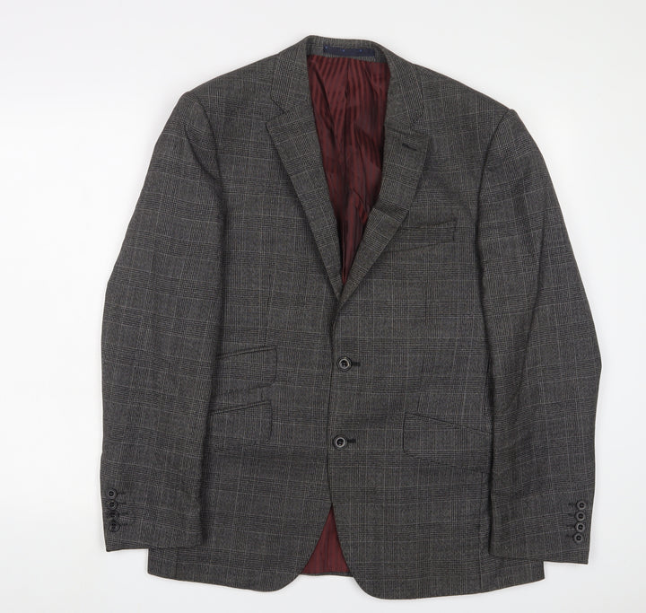 Marks and Spencer Mens Grey Wool Jacket Suit Jacket Size 38 Regular
