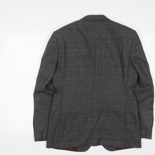 Marks and Spencer Mens Grey Wool Jacket Suit Jacket Size 38 Regular