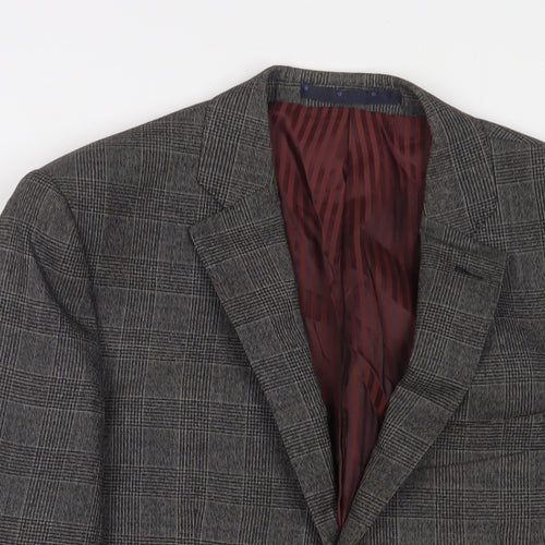 Marks and Spencer Mens Grey Wool Jacket Suit Jacket Size 38 Regular