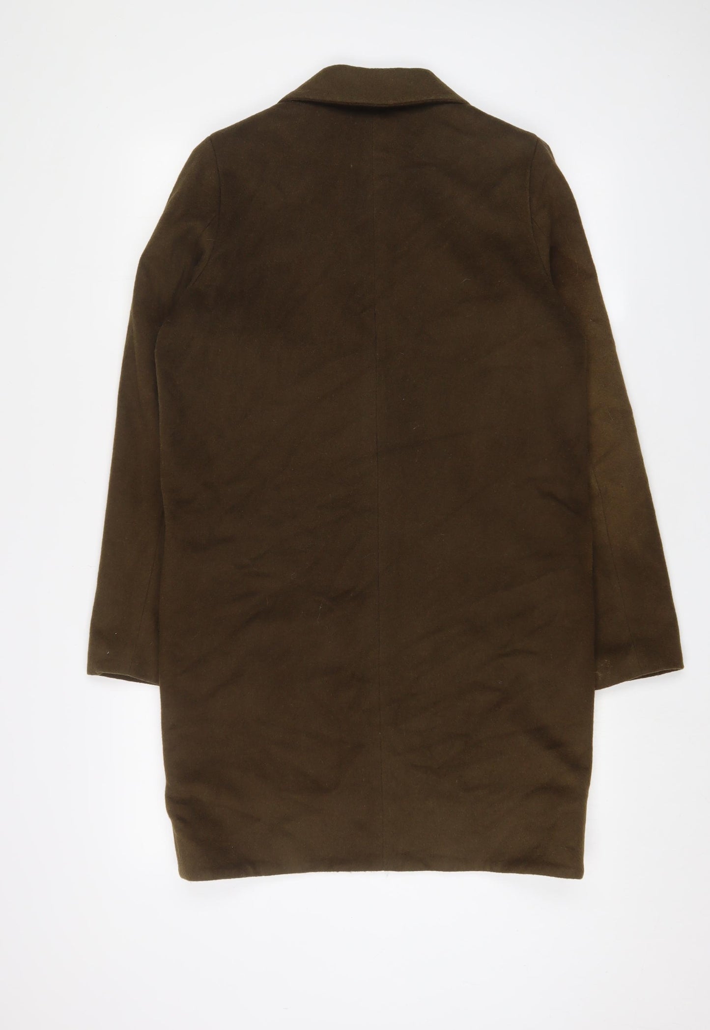 Religion Womens Green Overcoat Coat Size 8 Button