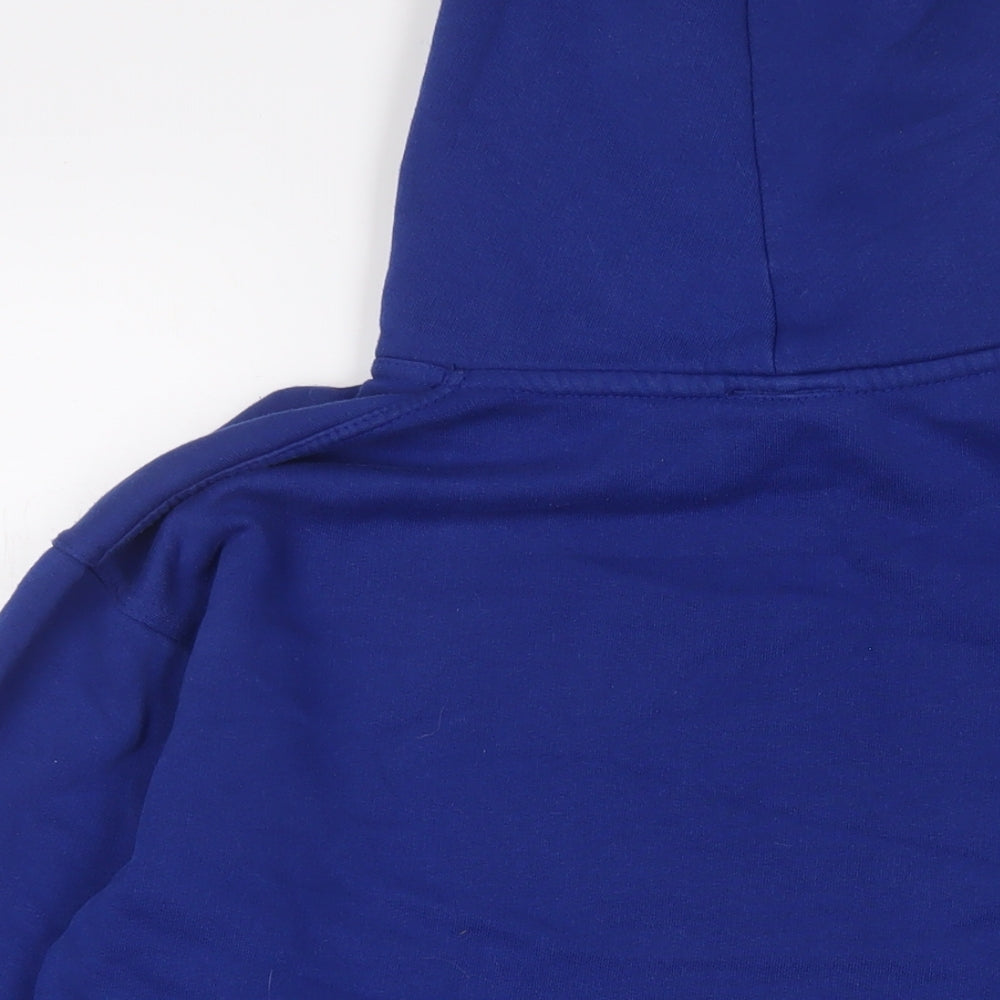 Saltrock Mens Blue Cotton Pullover Hoodie Size M - Logo