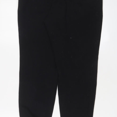 FILA Womens Black Cotton Jogger Trousers Size M L27 in Regular Drawstring - Logo