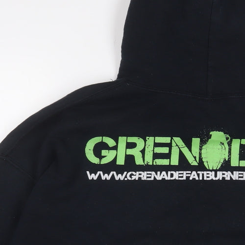 Black Ops Mens Black Cotton Pullover Hoodie Size XL - Grenade