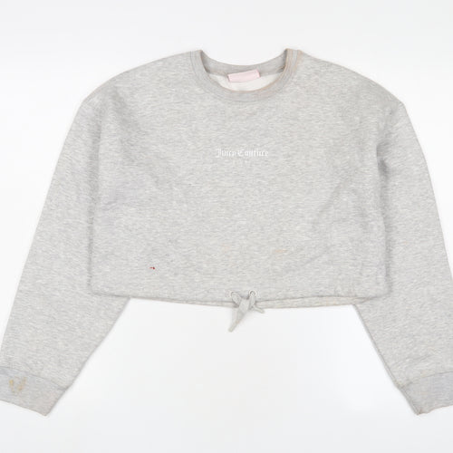 Juicy Couture Womens Grey Cotton Pullover Sweatshirt Size S Pullover - Logo