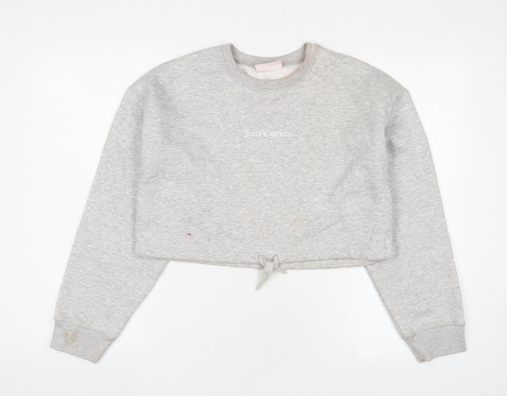 Juicy Couture Womens Grey Cotton Pullover Sweatshirt Size S Pullover - Logo