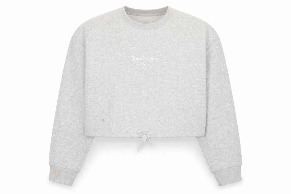 Juicy Couture Womens Grey Cotton Pullover Sweatshirt Size S Pullover - Logo