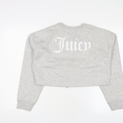 Juicy Couture Womens Grey Cotton Pullover Sweatshirt Size S Pullover - Logo