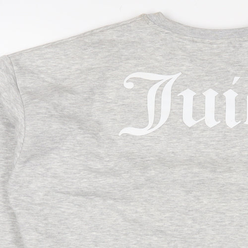 Juicy Couture Womens Grey Cotton Pullover Sweatshirt Size S Pullover - Logo