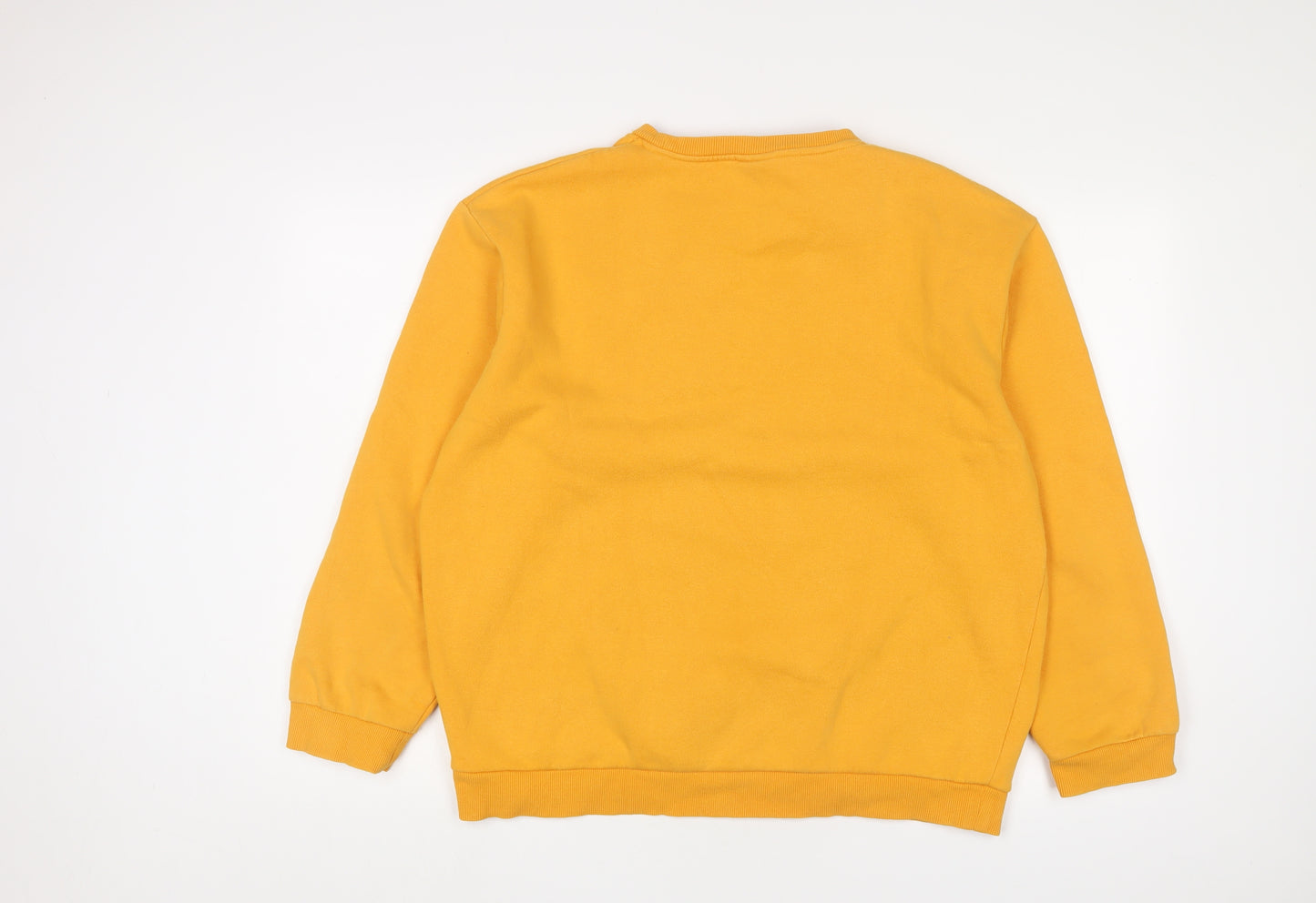 ellesse Mens Yellow Cotton Pullover Sweatshirt Size M - Logo