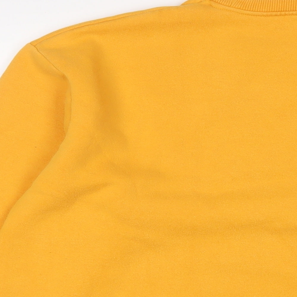 ellesse Mens Yellow Cotton Pullover Sweatshirt Size M - Logo