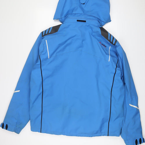 Maier Mens Blue Rain Coat Coat Size XL Zip - Logo, Ski Jacket