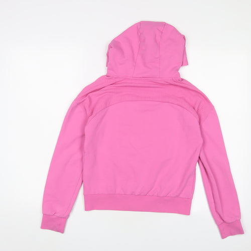 Juicy Couture Girls Pink Cotton Pullover Hoodie Size 12-13 Years Pullover - Logo