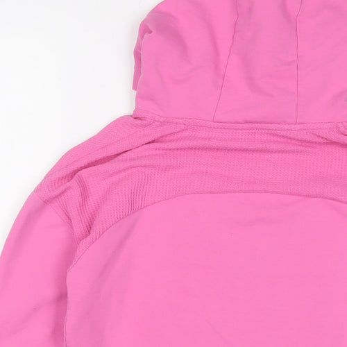Juicy Couture Girls Pink Cotton Pullover Hoodie Size 12-13 Years Pullover - Logo