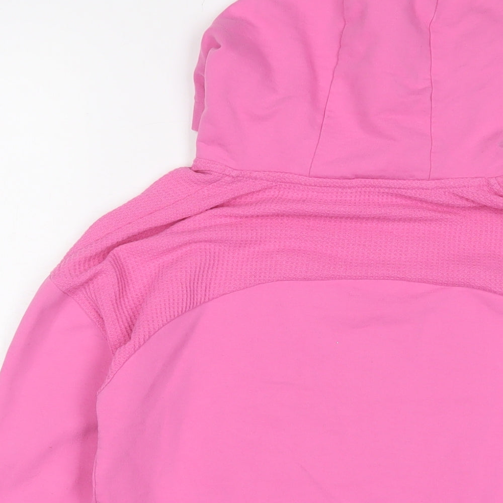 Juicy Couture Girls Pink Cotton Pullover Hoodie Size 12-13 Years Pullover - Logo