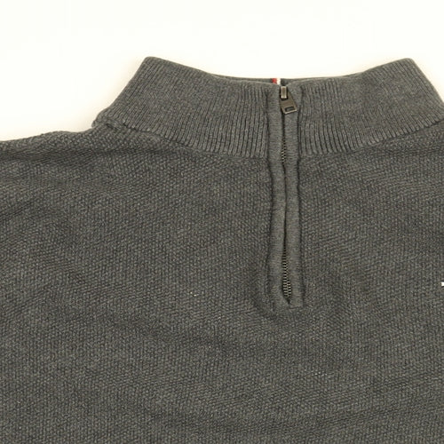 Tommy Hilfiger Mens Grey Cotton Pullover Sweatshirt Size L