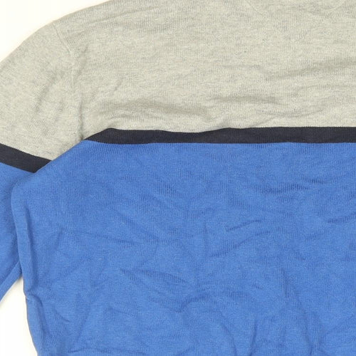Tommy Hilfiger Boys Blue Round Neck Cotton Pullover Jumper Size 12-13 Years Pullover - 12-14 Years