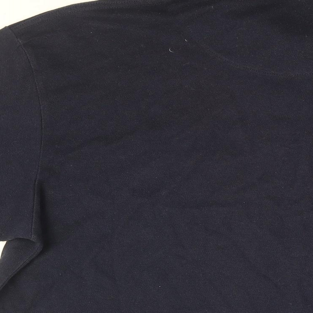 Disney Mens Blue Cotton Polo Size XL Collared Button - Snow White Grumpy