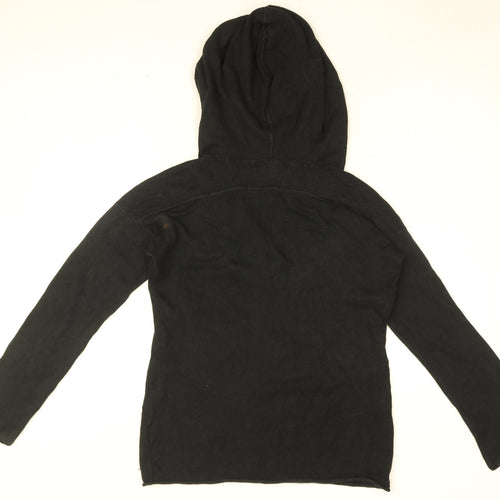 Calvin Klein Womens Black Cotton Pullover Hoodie Size M Pullover