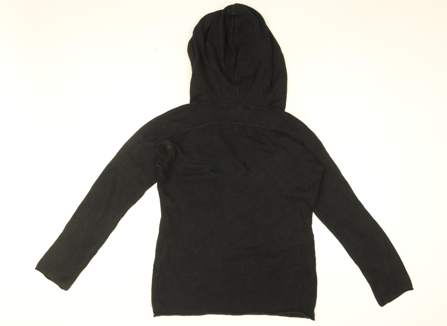 Calvin Klein Womens Black Cotton Pullover Hoodie Size M Pullover