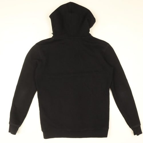 Nimes Mens Black Cotton Full Zip Hoodie Size S