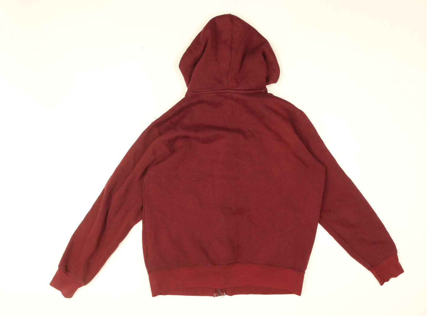 Pierre Cardin Mens Red Cotton Full Zip Hoodie Size L