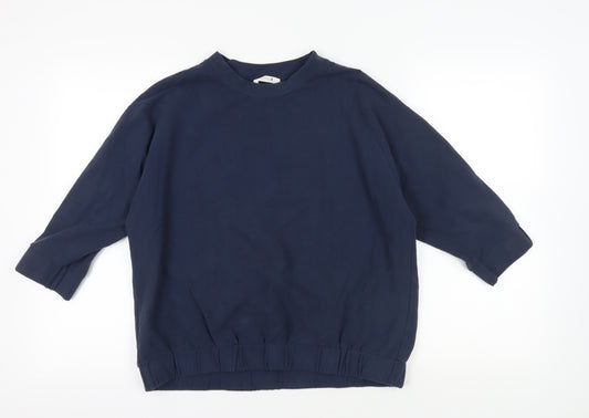 Beaumont Organic Blue Pullover Sweatshirt, Size M