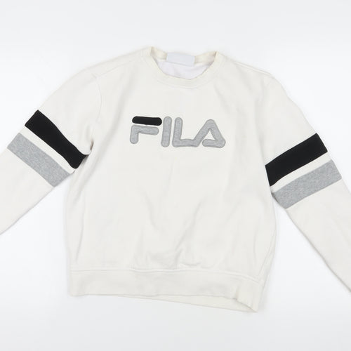 FILA White Pullover Sweatshirt - Women's Size S