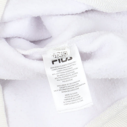 FILA White Pullover Sweatshirt - Women's Size S