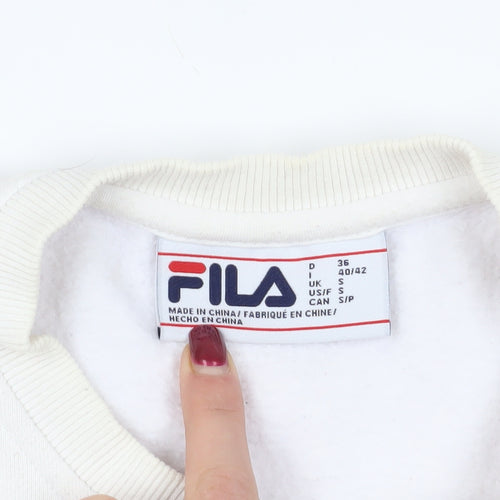 FILA White Pullover Sweatshirt - Women's Size S
