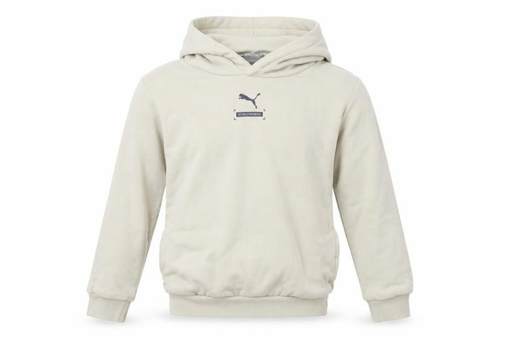 Puma Beige Girls Pullover Hoodie 9-10 Years with Logo