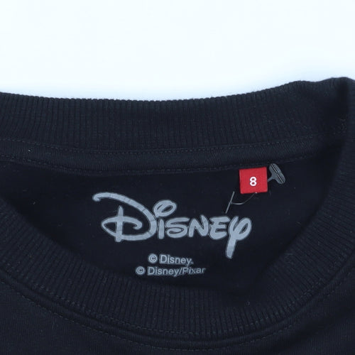 Disney Dumbo Black Sweatshirt, Crew Neck, Size 8