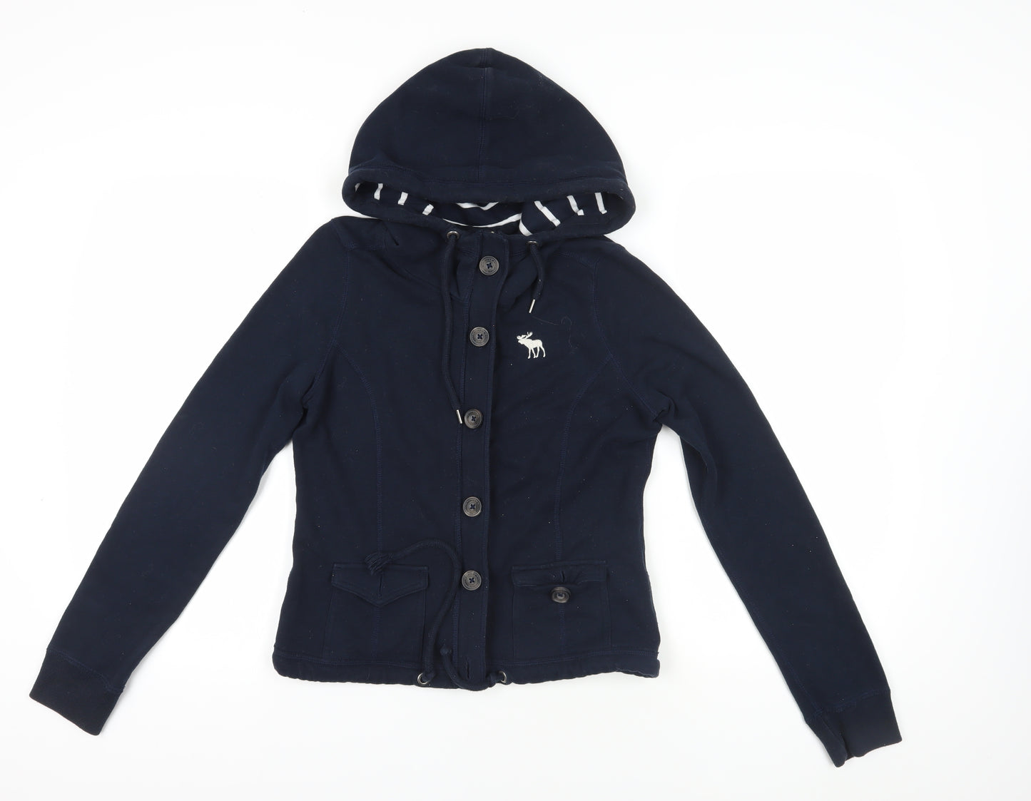 Abercrombie & Fitch Navy M Buttoned Hoodie