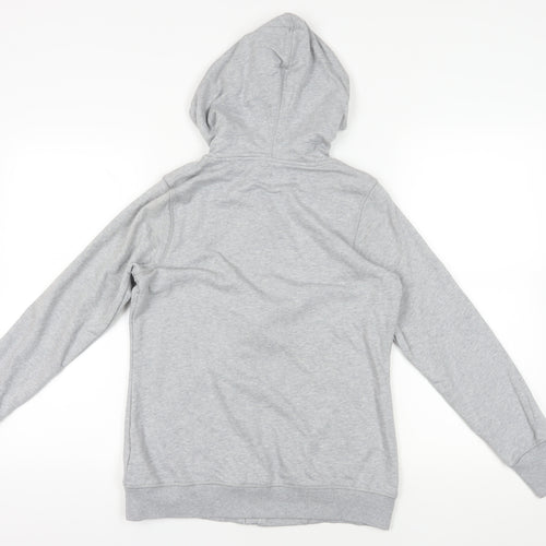Asics Grey Full Zip Hoodie M - Classic Lightweight Hooded Top