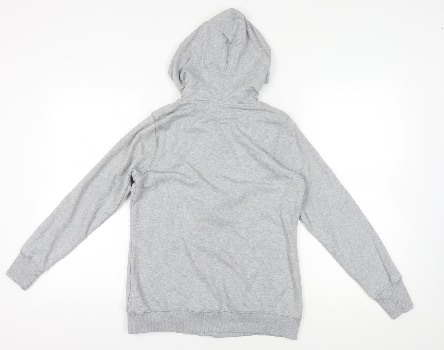 Asics Grey Full Zip Hoodie M - Classic Lightweight Hooded Top