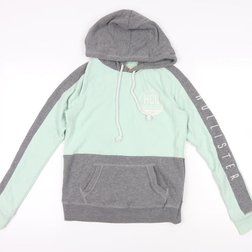 Hollister Grey Multicoloured Pullover Hoodie S