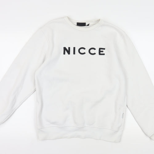 Nicce White Pullover Graphic Sweatshirt M