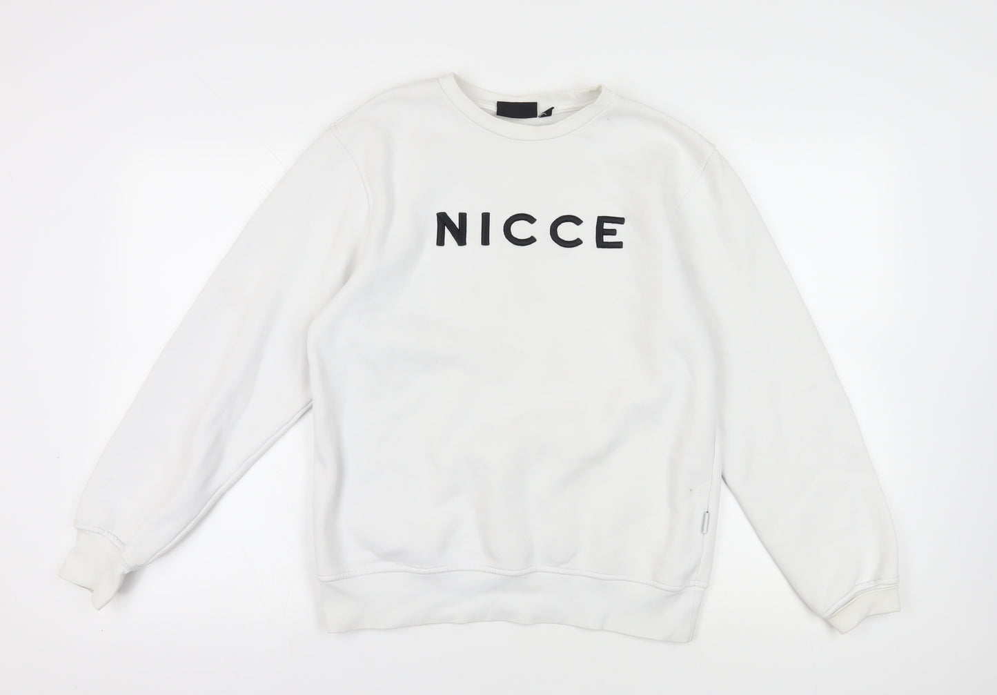 Nicce White Pullover Graphic Sweatshirt M