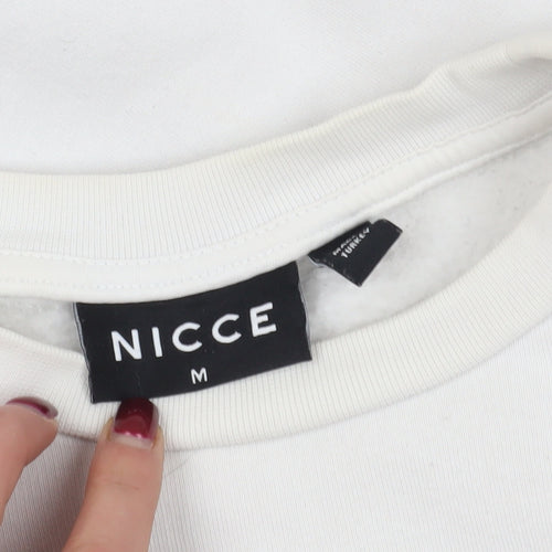 Nicce White Pullover Graphic Sweatshirt M