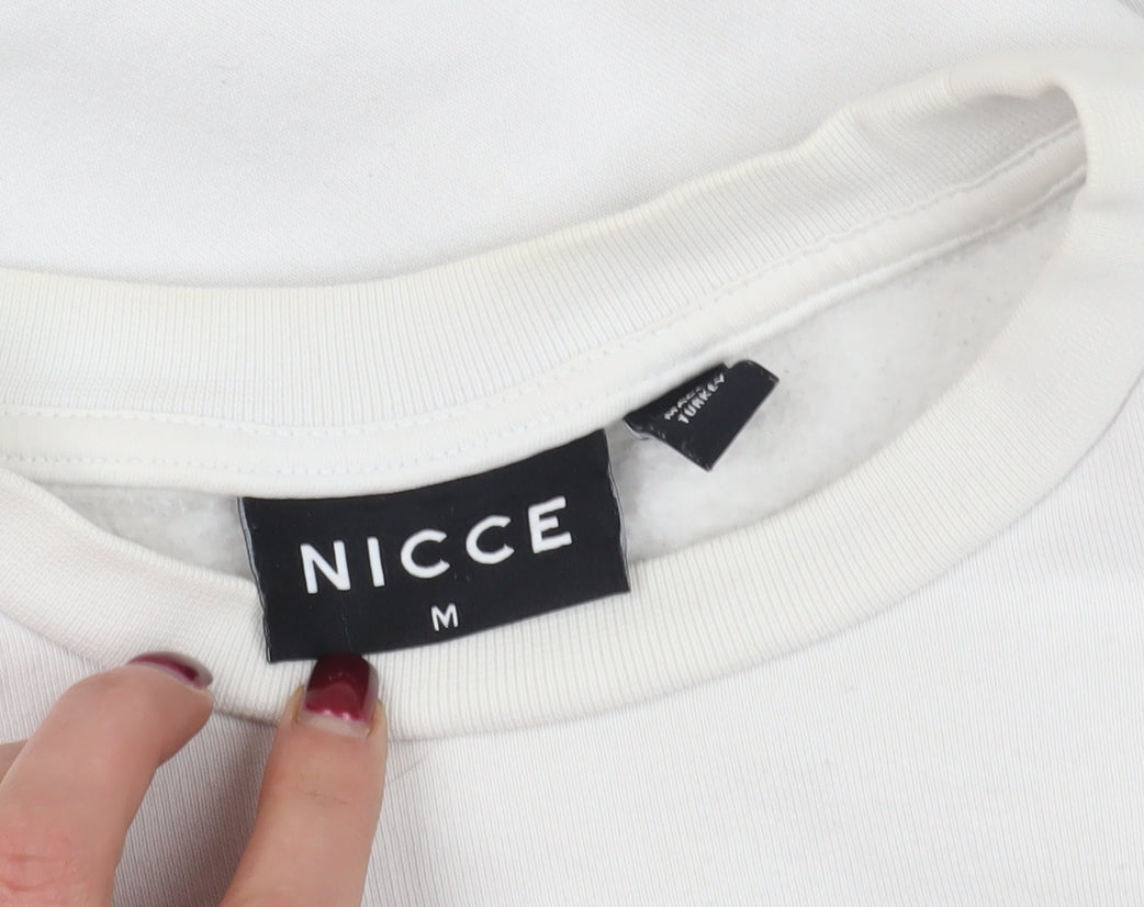 Nicce White Pullover Graphic Sweatshirt M