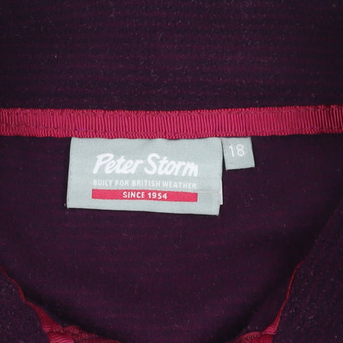 Peter Storm Purple Pullover Fleece Sweatshirt Size 18