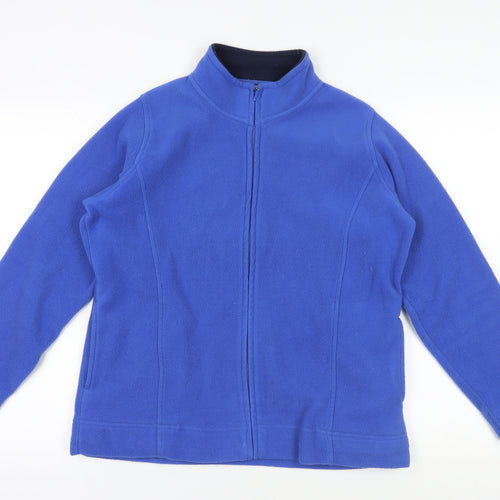 EWM Blue Fleece Jacket, Size M, Casual Winter Wear