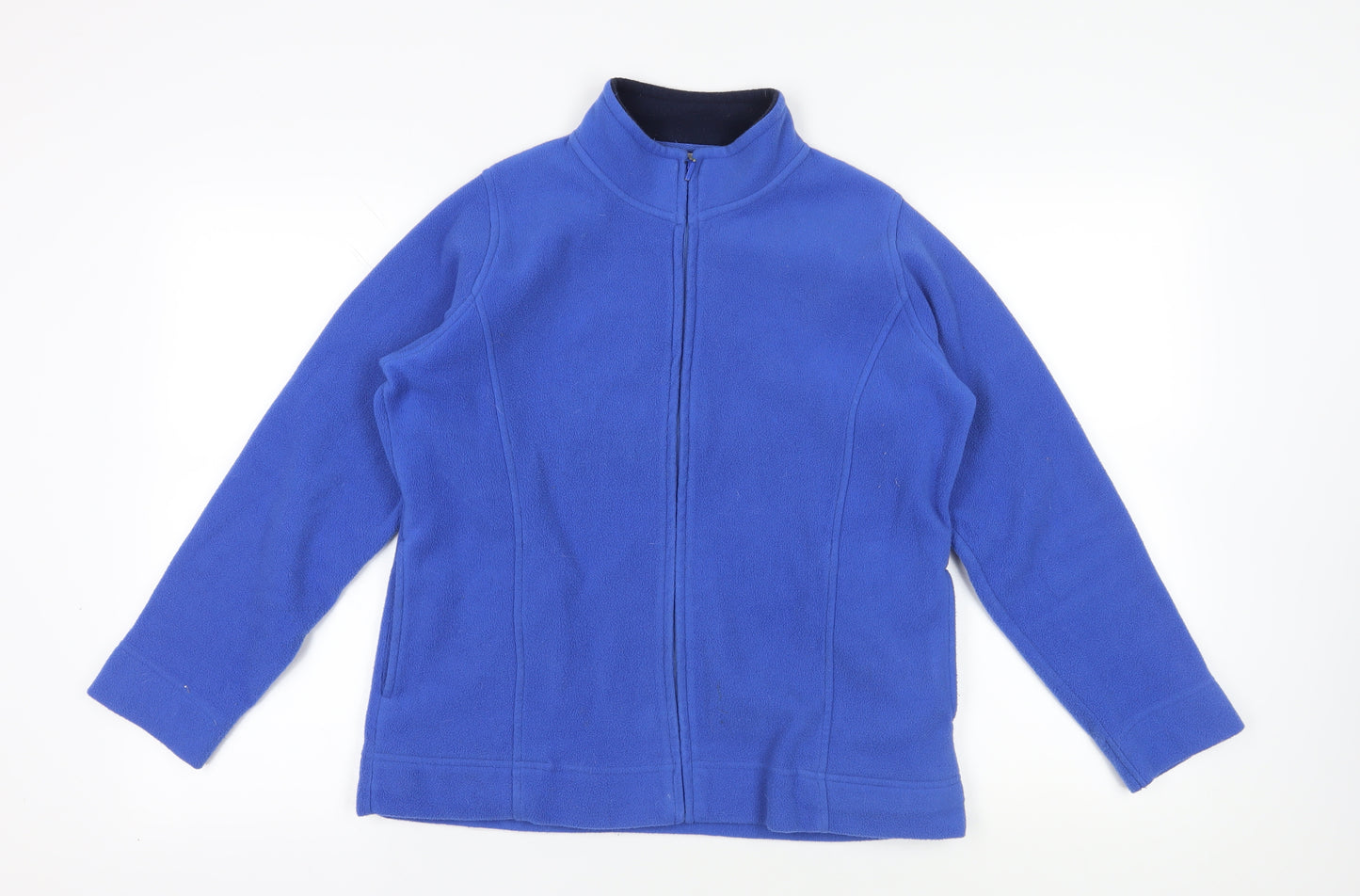 EWM Blue Fleece Jacket, Size M, Casual Winter Wear