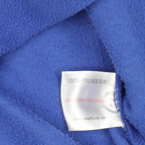 EWM Blue Fleece Jacket, Size M, Casual Winter Wear