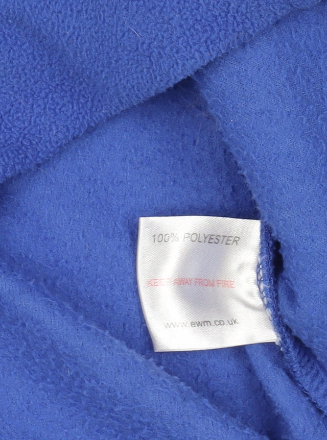 EWM Blue Fleece Jacket, Size M, Casual Winter Wear