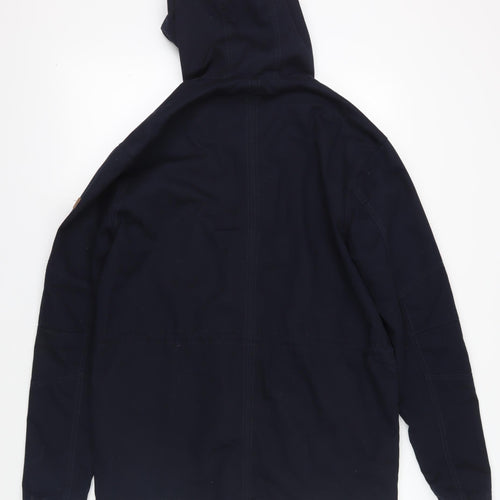 Twisted Soul Black Hooded Duffel Jacket M