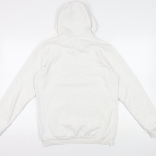 Adidas White Pullover Hoodie M with Logo