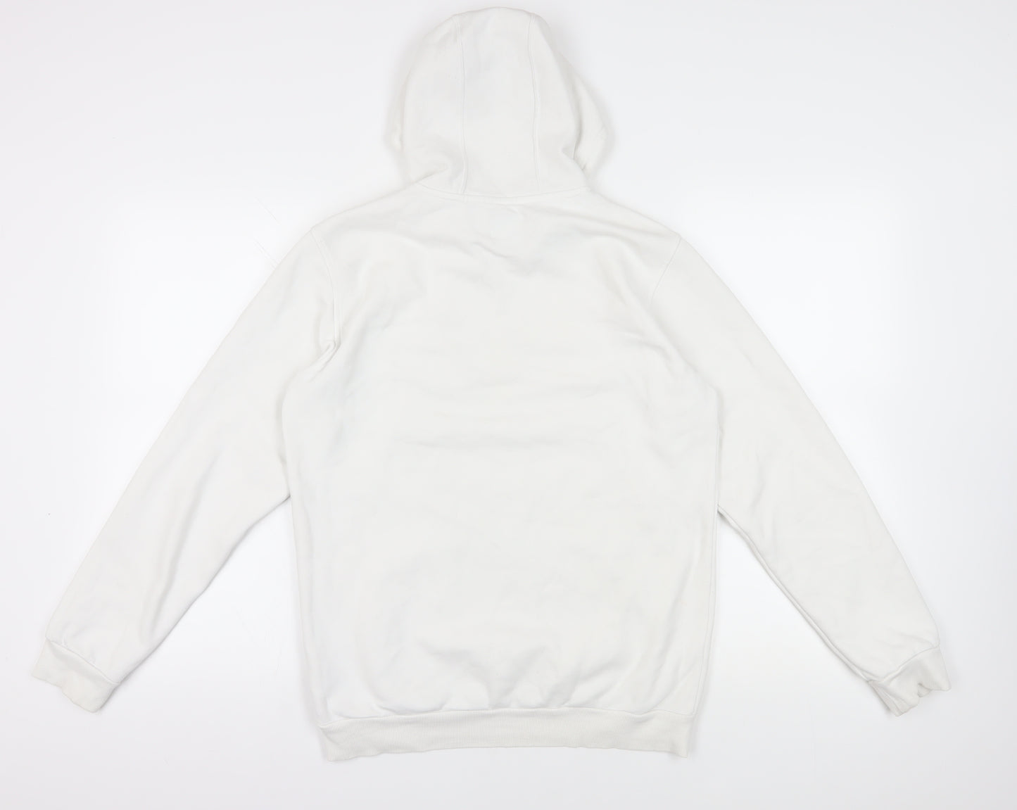 Adidas White Pullover Hoodie M with Logo