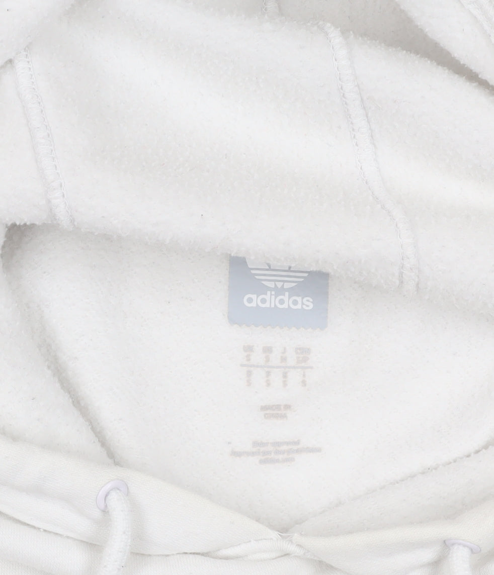 Adidas White Pullover Hoodie M with Logo