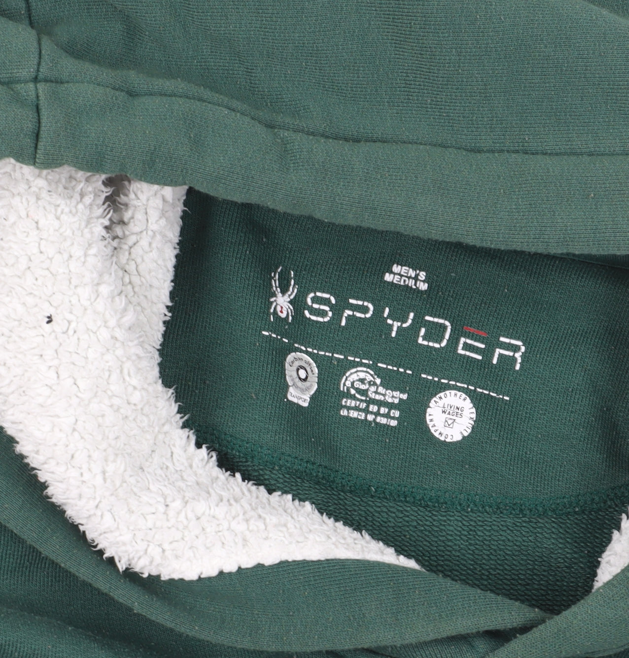 Spyder Green Men's Pullover Hoodie - Medium